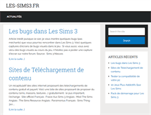 Tablet Screenshot of les-sims3.fr